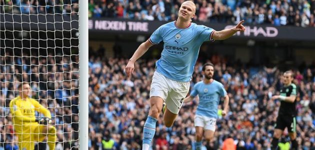 ترتيب هدافي الدوري الإنجليزي بعد ثنائية هالاند أمام ليستر سيتي